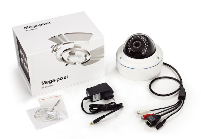 Professional Vandalproof Dome IP Camera Gaze. Upto 2MP, 1080P, Full HD, Packaging